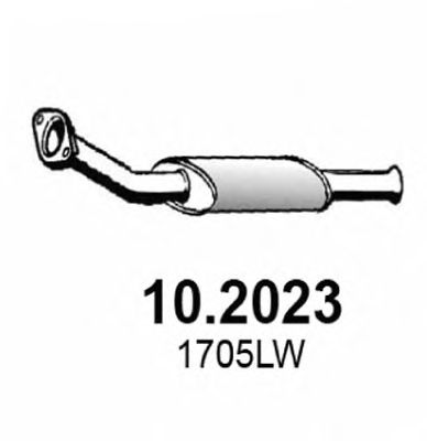 ASSO 102023 -  Предглушитель выхлопных газов