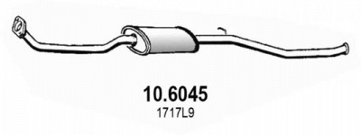 ASSO 106045 -  Средний глушитель выхлопных газов