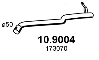 ASSO 109004 -  Труба выхлопного газа