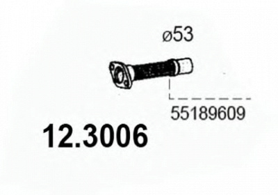 ASSO 123006 -  Труба выхлопного газа