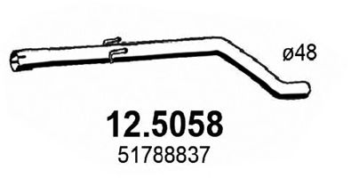 ASSO 125058 -  Труба выхлопного газа