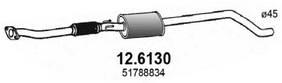 ASSO 126130 -  Средний глушитель выхлопных газов