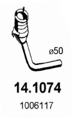 ASSO 141074 -  Труба выхлопного газа