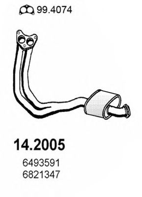 ASSO 142005 -  Предглушитель выхлопных газов