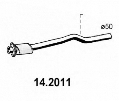ASSO 142011 -  Предглушитель выхлопных газов