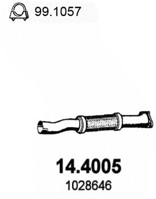 ASSO 144005 -  Труба выхлопного газа