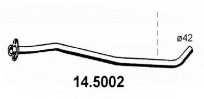 ASSO 145002 -  Труба выхлопного газа