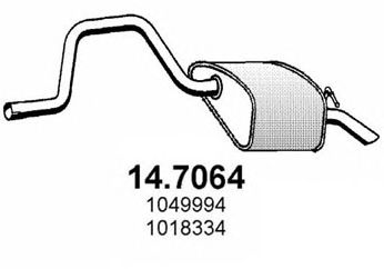 ASSO 147064 -  Глушитель выхлопных газов конечный