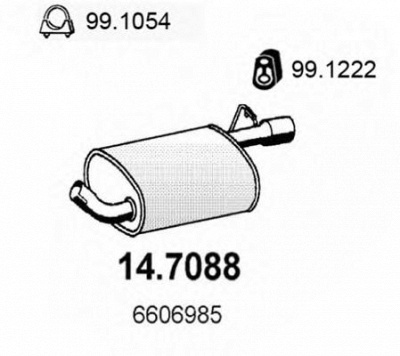 ASSO 147088 -  Глушитель выхлопных газов конечный