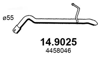 ASSO 149025 -  Труба выхлопного газа