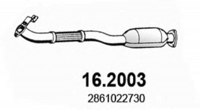 ASSO 162003 -  Предглушитель выхлопных газов
