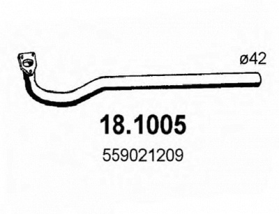 ASSO 181005 -  Труба выхлопного газа