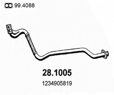 ASSO 281005 -  Труба выхлопного газа