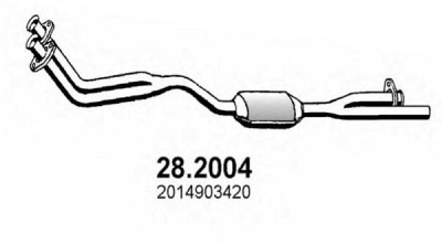 ASSO 282004 -  Предглушитель выхлопных газов