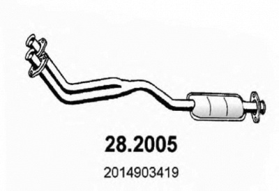 ASSO 282005 -  Предглушитель выхлопных газов