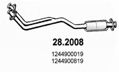 ASSO 282008 -  Предглушитель выхлопных газов