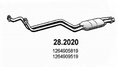 ASSO 282020 -  Предглушитель выхлопных газов