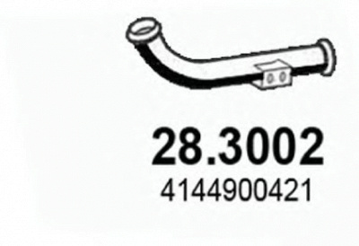 ASSO 283002 -  Труба выхлопного газа