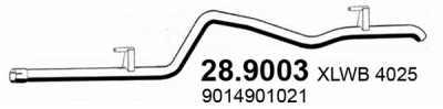 ASSO 289003 -  Труба выхлопного газа