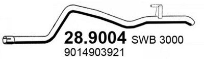 ASSO 289004 -  Труба выхлопного газа