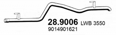 ASSO 289006 -  Труба выхлопного газа