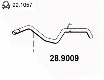 ASSO 289009 -  Труба выхлопного газа