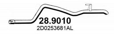 ASSO 289010 -  Труба выхлопного газа