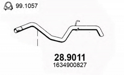 ASSO 289011 -  Труба выхлопного газа
