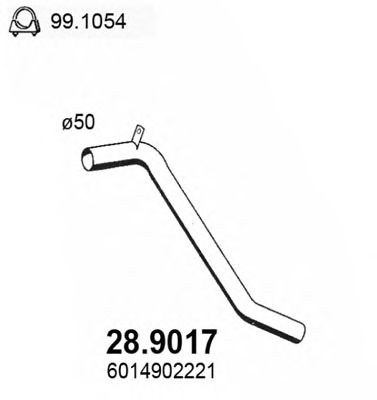 ASSO 289017 -  Труба выхлопного газа