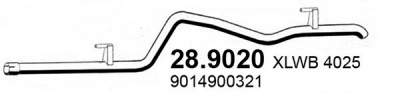 ASSO 289020 -  Труба выхлопного газа