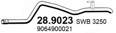 ASSO 289023 -  Труба выхлопного газа