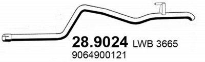 ASSO 289024 -  Труба выхлопного газа