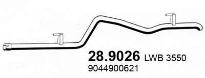 ASSO 289026 -  Труба выхлопного газа