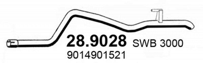 ASSO 289028 -  Труба выхлопного газа