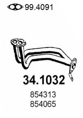 ASSO 341032 -  Труба выхлопного газа