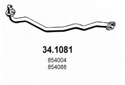 ASSO 341081 -  Труба выхлопного газа