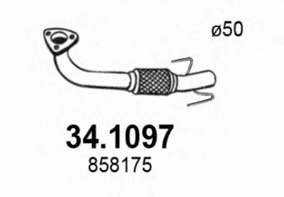 ASSO 341097 -  Труба выхлопного газа