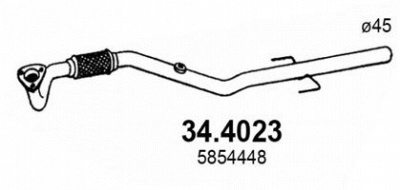 ASSO 344023 -  Труба выхлопного газа