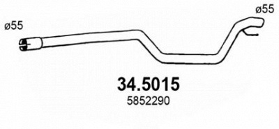ASSO 345015 -  Труба выхлопного газа