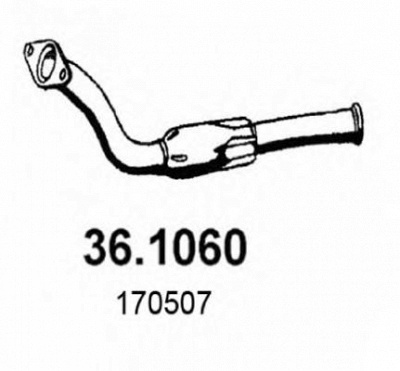 ASSO 361060 -  Труба выхлопного газа