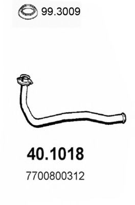 ASSO 401018 -  Труба выхлопного газа