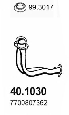 ASSO 401030 -  Труба выхлопного газа