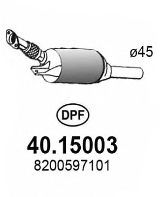 ASSO 4015003 -  Сажевый / частичный фильтр, система выхлопа ОГ