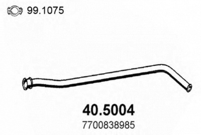 ASSO 405004 -  Труба выхлопного газа