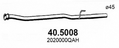 ASSO 405008 -  Труба выхлопного газа