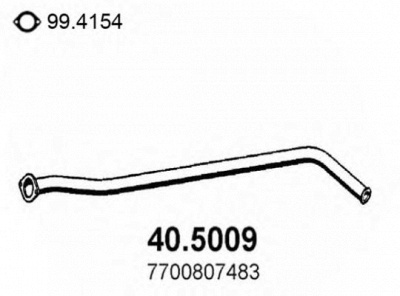 ASSO 405009 -  Труба выхлопного газа