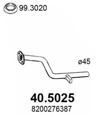 ASSO 405025 -  Труба выхлопного газа