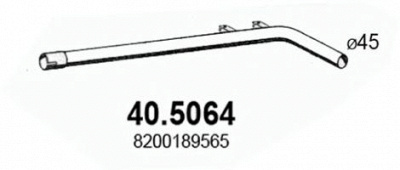 ASSO 405064 -  Труба выхлопного газа