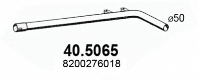 ASSO 405065 -  Труба выхлопного газа