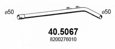 ASSO 405067 -  Труба выхлопного газа